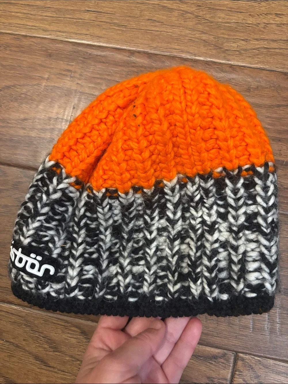 Eisbar Orange & Black Knit Beanie - Vail Valley / Audi Birds of Prey